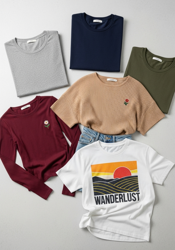 Knitwear (Circular Knit) T-shirts (basic, fashion, graphic)